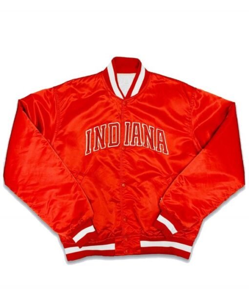 Starter Indiana Hoosiers Red Bomber Jacket