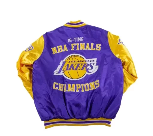 Los Angeles Lakers Champions 16x Finals Satin Jacket