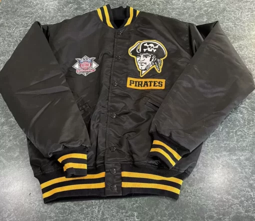 Vintage Pittsburgh Pirates Brown Satin Jacket