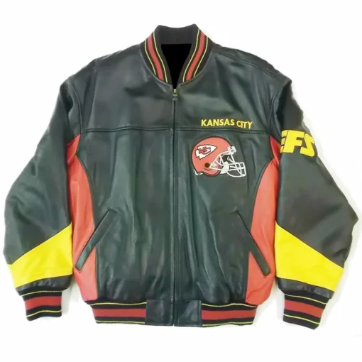 Vintage Kansas City Chiefs NFL Leather Jacket