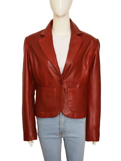 Claire Redfield Blazer Maroon Jacket