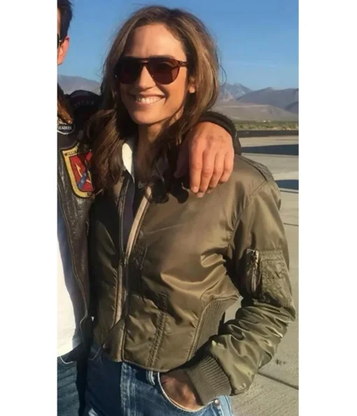 Jennifer Connelly Top Gun Maverick Brown Jacket