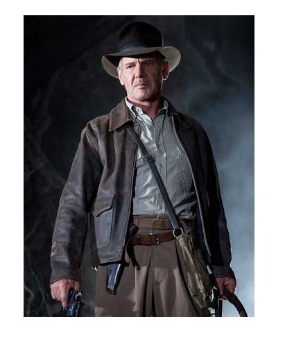 Indiana Jones Harrison Ford Black Leather Jacket