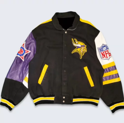 Minnesota Vikings Vintage Jeff Hamilton Varsity Jacket
