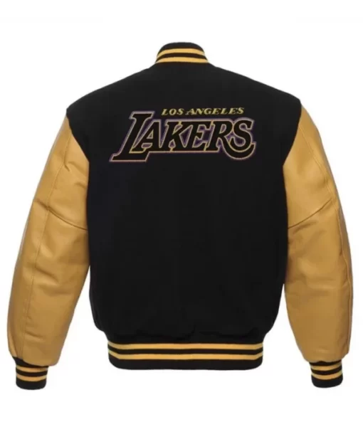 Los Angeles Lakers Black and Gold Varsity Jacket